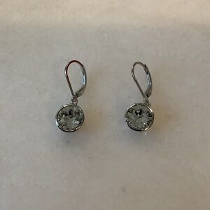 Elegant Sterling Silver Drop Earrings, Brand New